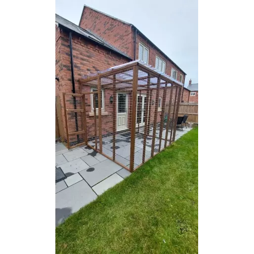 Explorer’s Haven – 12ft x 7ft x 8ft Three-Sided Cat Run 🐱 🔍🐾 