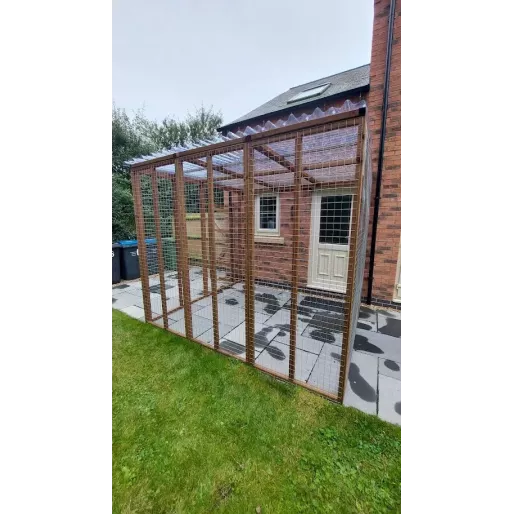 Explorer’s Haven – 12ft x 7ft x 8ft Three-Sided Cat Run 🐱 🔍🐾 