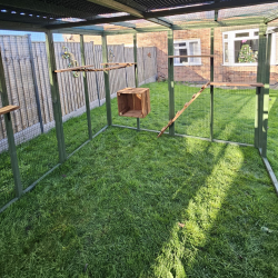 PVC Green Cat Play Pen Catio 8ft x12ft