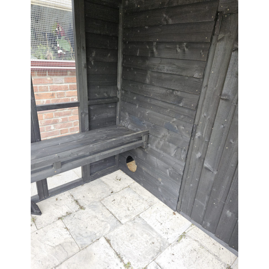 Bunnio 9ft x 6ft 1/2" x 1/2" wire mesh with Felt Roof 