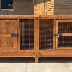 6ft x 9ft Bunnio with 1 Tier 6ft Rabbit Hutch Included 16G 1/2" x 1/2" wire mesh 6ft x 9ft Bunnio with 1 Tier 6ft Rabbit Hutch Included 16G 1/2" x 1/2" wire mesh