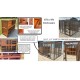 6ft x 9ft Bunnio with 2 Tier 6ft Rabbit Hutch Included 16G 1/2" x 1/2" wire mesh