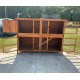 6ft x 9ft Bunnio with 2 Tier 6ft Rabbit Hutch Included 16G 1/2" x 1/2" wire mesh