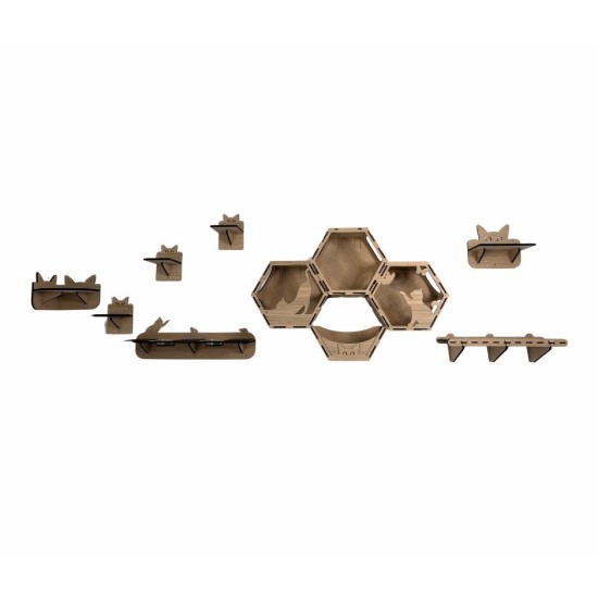 Wall Mounted Indoor Cat Furniture Bundle 1 Wall Mounted Indoor Cat Furniture Bundle 1