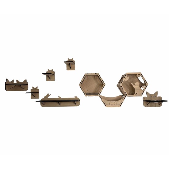 Wall Mounted Indoor Cat Furniture Bundle 2 Wall Mounted Indoor Cat Furniture Bundle 2