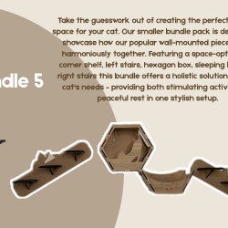 Wall Mounted Indoor Cat Furniture Bundle 5