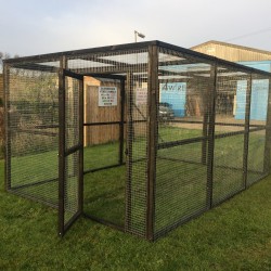Chicken run 8ft x 12ft Chicken Fox Proof Cat Pen Painted Black