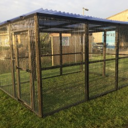 Waterproof Chicken run 8ft x 12ft Chicken Fox Proof Cat Pen Painted Black