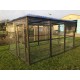 Waterproof Chicken run 8ft x 12ft Chicken Fox Proof Cat Pen Painted Black