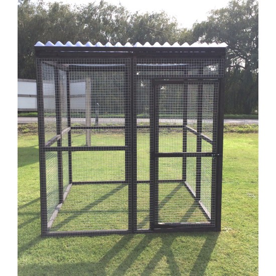 Waterproof 6ft x 6ft Black Animal Enclosure Cat Rabbit Chicken