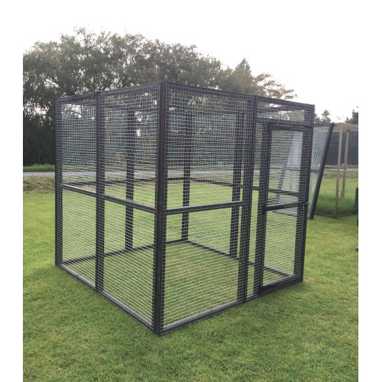 Black Fox / Dog Safe 6ft x 6ft 16G Rabbit Chicken Run