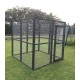 Black Fox / Dog Safe 6ft x 6ft 16G Rabbit Chicken Run