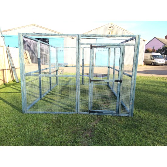 Chicken run 8ft x 12ft Chicken Fox Proof Pen Painted Blue