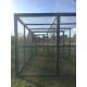 Chicken run 8ft x 12ft Chicken Fox Proof Cat Pen Painted Blue