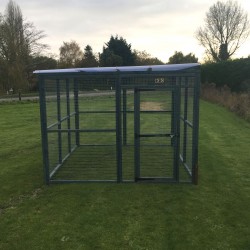 Dog Run 10ft x 8ft 16G Animal Run Waterproof Roof Dog Run 10ft x 8ft 16G Animal Run Waterproof Roof