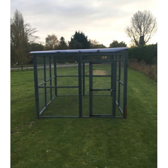 Dog Run 10ft x 8ft 16G Animal Run Waterproof Roof