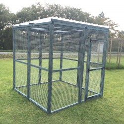 Blue Waterproof 16G Outdoor 6ft x 6ft Animal Rabbit Chicken Dog Pen Blue Waterproof 16G Outdoor 6ft x 6ft Animal Rabbit Chicken Dog Pen