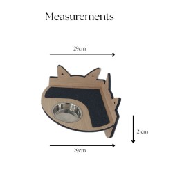 Wall Mounted Corner Shelf With Feeding Bowl for cats Wall Mounted Corner Shelf With Feeding Bowl for cats