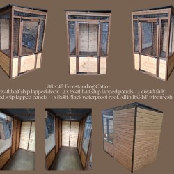 8ft x 4ft Freestanding Catio 8ft x 4ft Freestanding Catio