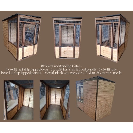 8ft x 4ft Freestanding Catio 8ft x 4ft Freestanding Catio