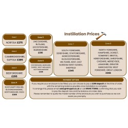Grey Glide Lean-To – 8ft Long x 3ft Wide x 7.5ft Tall