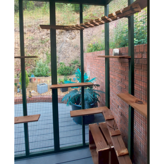 Catio / Cat Lean To 6ft x 8ft x 8ft Tall Waterproof Roof Catio / Cat Lean To 6ft x 8ft x 8ft Tall Waterproof Roof
