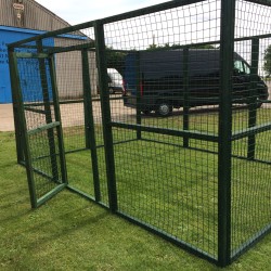 Green PVC Heavy Duty Run 8ft x 12ft Dog Fox Proof Run