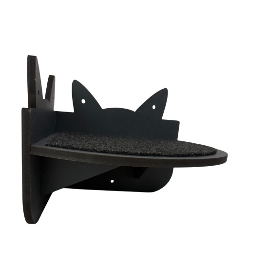 Hand Painted and Natural Indoor Cat Corner Shelf Hand Painted and Natural Indoor Cat Corner Shelf