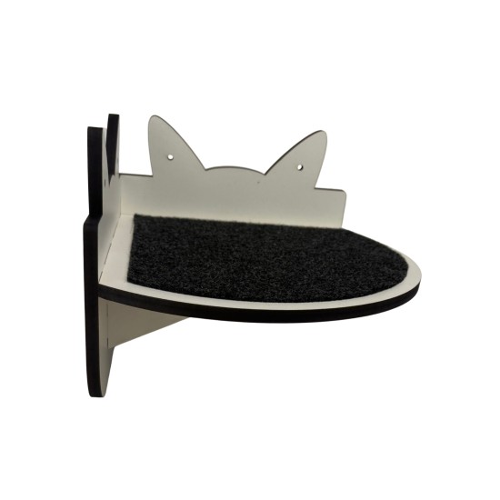 Hand Painted and Natural Indoor Cat Corner Shelf Hand Painted and Natural Indoor Cat Corner Shelf