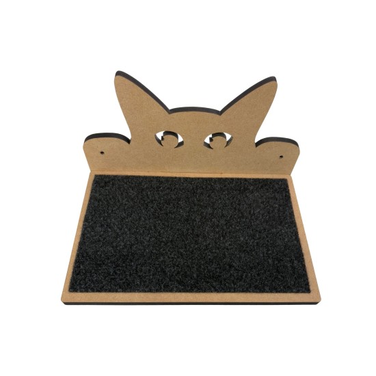 Hand Painted and Natural Indoor Cat Double Shelf Hand Painted and Natural Indoor Cat Double Shelf