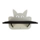 Hand Painted and Natural Indoor Cat Double Shelf Hand Painted and Natural Indoor Cat Double Shelf