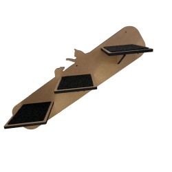 Hand Painted and Natural Indoor Cat Left and Right 