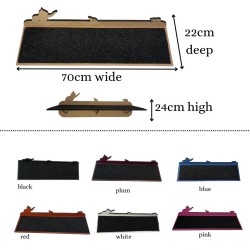 Hand Painted and Natural Indoor Cat Large Shelf