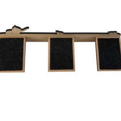 Hand Painted and Natural Indoor Cat Long Stepping Stone Shelf