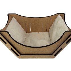 Hand Painted and Natural Indoor Cat Sleeping Box
