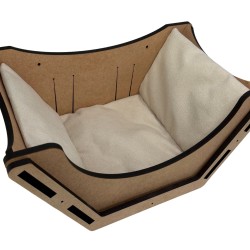 Hand Painted and Natural Indoor Cat Sleeping Box