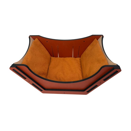 Hand Painted and Natural Indoor Cat Sleeping Box