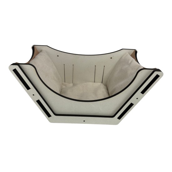 Hand Painted and Natural Indoor Cat Sleeping Box