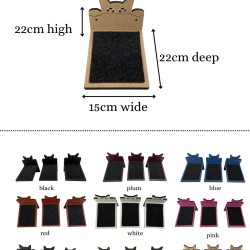 Hand Painted and Natural Indoor Cat Small shelf Pack of 3