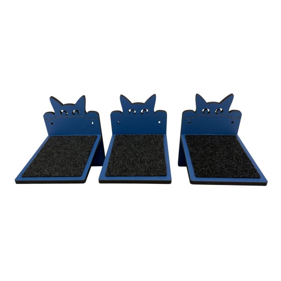 Hand Painted and Natural Indoor Cat Small shelf Pack of 3 Hand Painted and Natural Indoor Cat Small shelf Pack of 3