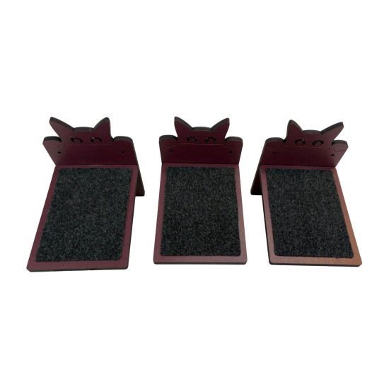 Hand Painted and Natural Indoor Cat Small shelf Pack of 3 Hand Painted and Natural Indoor Cat Small shelf Pack of 3