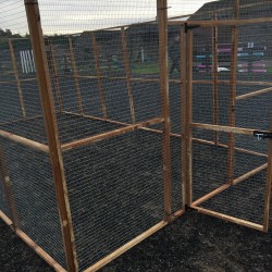 Large Chicken Run 9ft Wide x 18ft Long x 6ft Tall without Roof. Large Chicken Run 9ft Wide x 18ft Long x 6ft Tall without Roof.