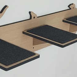 Wall Mounted Long Stepping Stone Shelf for cats Wall Mounted Long Stepping Stone Shelf for cats