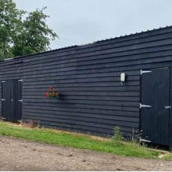 Painted Barn/Shelter 48ft x 12ft. Price on enquiry. Painted Barn/Shelter 48ft x 12ft. Price on enquiry.