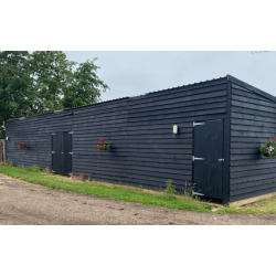 Painted Barn/Shelter 48ft x 12ft. Price on enquiry.