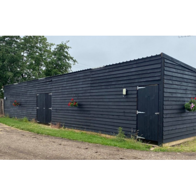 Painted Barn/Shelter 48ft x 12ft. Price on enquiry.