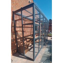 The Catwalk Vista – 12ft x 4ft x 8ft Lean-To Catio 🐾✨🐈‍⬛