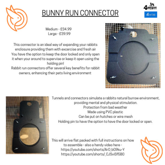 Large Bunny Run Connector Large Bunny Run Connector