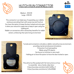 Large Hutch Run Connector