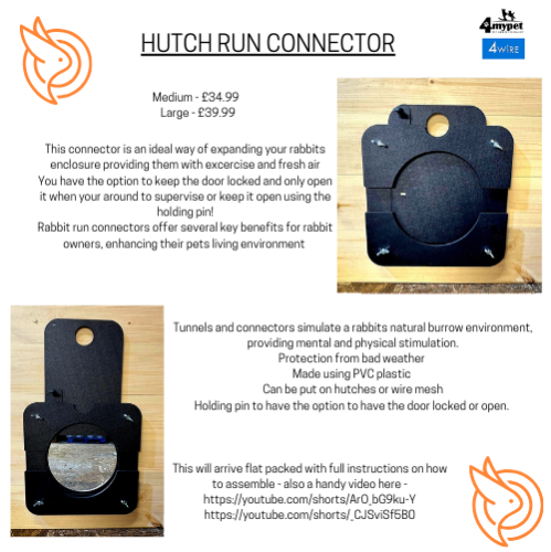 Large Hutch Run Connector